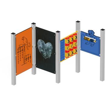 Quadro Me Spielwände-Kombination, Metallpfosten